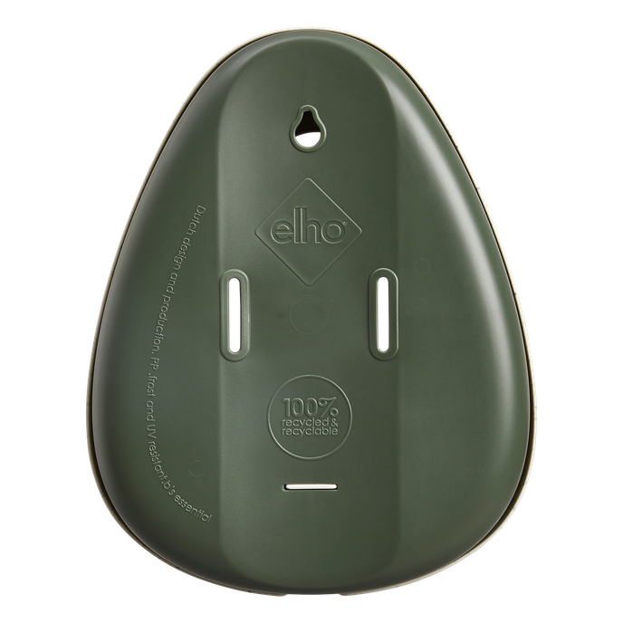 essential mangeoire pour oiseaux 18cm gris fibreux